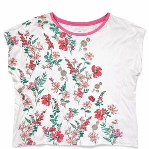 Tommy Hilfiger Floral Tee - White and Pink Women’s Plus Size 3X
